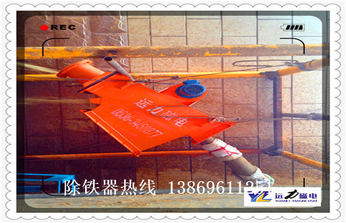 管道式自動除鐵器，內蒙古管道式自動除鐵器廠家_RCYG液體不銹鋼內蒙古管道式自動除鐵器廠家_水泥造紙廠管道除鐵器圖片